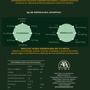 Espirulina en Hebras (90g) - Imagen 2